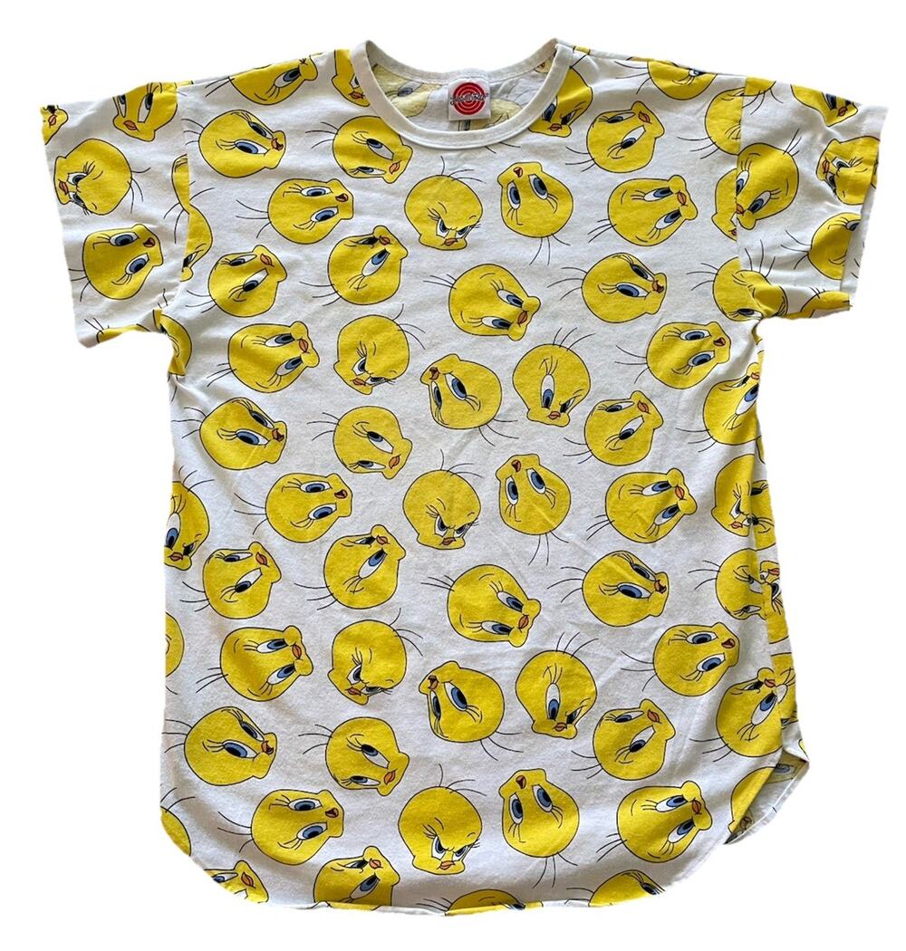 VTG 1993 Looney Tunes Tweety Bird All Over T-Shirt OSFA Rare 90s